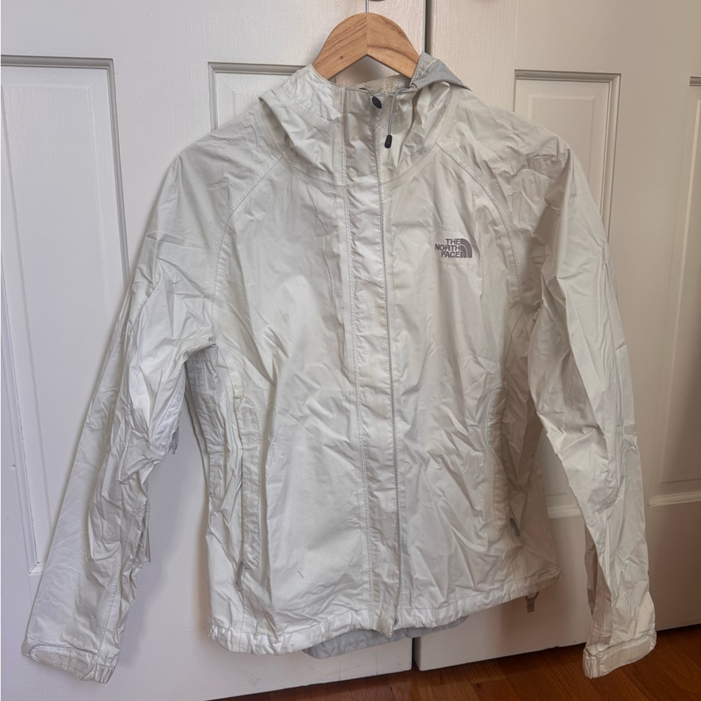 The North Face Women’s White Windbreaker and Rain Coat